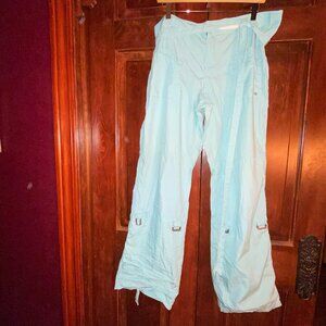 Urban Outfitters Aqua Turquoise Y2K Cargo Pants Size 13